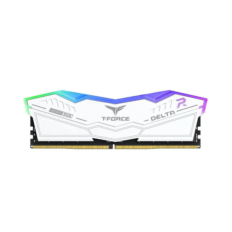 Team Group T-Force Delta RGB 16GB CL40 DDR5 5200Mhz - White - الذاكرة العشوائية